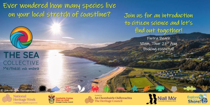 Explore Your Shore event at Fintra Beach Heritage Week 21 Aug2025 Explore Your Shore event at Fintra Beach Heritage Week 21 Aug2025