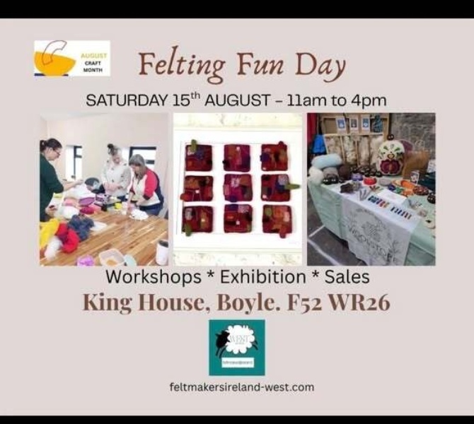 Felting Fun King House Boyle Sat Aug 15 2026 Felting Fun King House Boyle Sat Aug 15 2026