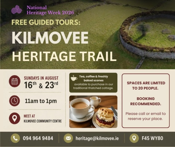 Heritage Week Kilmovee 2026 Heritage Week Kilmovee 2026