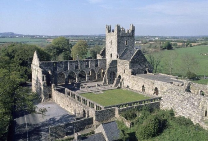 Jerpoint Abbey Aerial Jerpoint Abbey Aerial