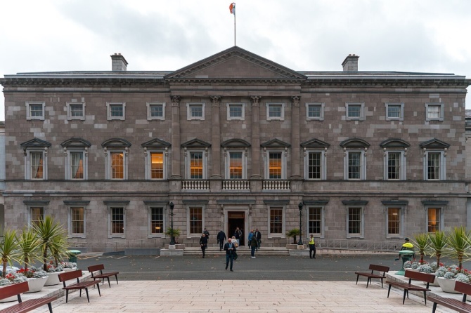 Leinster House in Dublin seat of the Oireachtas Leinster House in Dublin seat of the Oireachtas