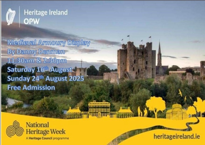 Medieval Armoury Display at Trim Castle 2025 Medieval Armoury Display at Trim Castle 2025