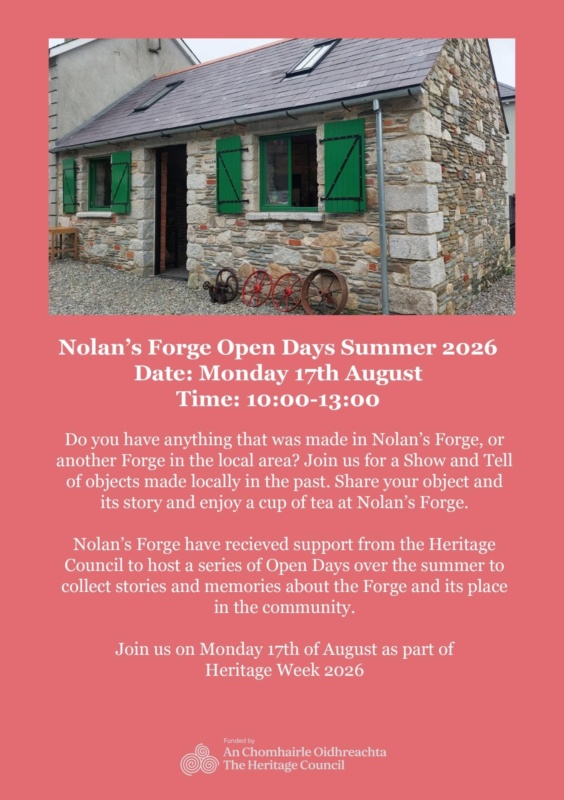 Nolans Forge Open Day Poster 17 08 26