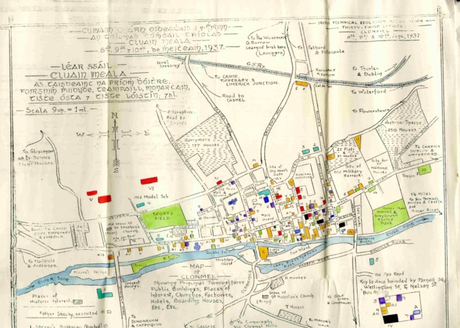 Supplementary Map of Clonmel 1937 top of map Supplementary Map of Clonmel 1937 top of map