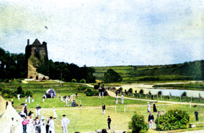 Tennis Game in Timoleague Castle Gardens circa 1895
