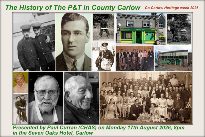 The History of the PT in Co Carlow poster