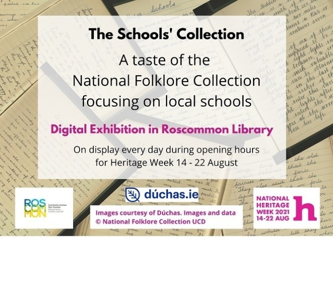 Exhibition of the National Folklore Collection focusing on Roscommon schools